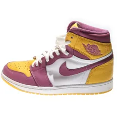 NIKE (ナイキ) AIR JORDAN 1 RETRO HIGH OG BROTHERHOOD エアジョーダン レトロ ブラザーフッド ハイカットスニーカー イエロー/パープル US10/28cm 555088-706
