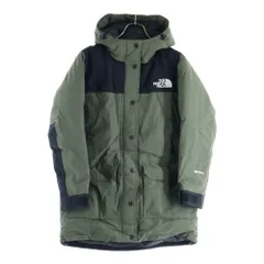 THE NORTH FACE (ザノースフェイス) MOUNTAIN DOWN COAT GORE-TEX マウンテン ゴアテックス ジップアップダウンジャケット カーキ/ブラック ND91935