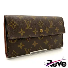 ルイヴィトン モノグラム ポルトフォイユ インターナショナル 三つ折り財布 ブラウン