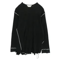 【ほぼ新品】ANCELLM ダメージワッフルクルーネック長袖カットソー ANCELLM（アンセルム） ダメージワッフル クルーネックロングスリーブT