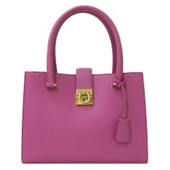 フェラガモ Ferragamo バッグ レディース ブランド ガンチーニ ハンドバッグ レザー ピンク おしゃれ かわいい 【中古】