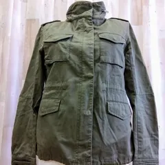 N.B.B M-65風 フード付き 2WAYミリタリージャケット S カーキ