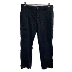 Dickies ワークパンツ W38 ブラック ディッキーズ ジップアップ ワーク カーゴパンツ 無地 ビッグサイズ 2512-207