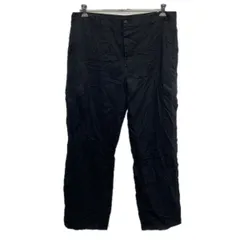 Dickies ワークパンツ W38 ブラック ディッキーズ ジップアップ ワーク カーゴパンツ 無地 ビッグサイズ 2512-221