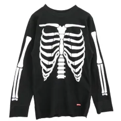 Supreme シュプリーム 25AW Hanes Bones Thermal Crew ヘインズ サーマル クルーネック 長袖 Tシャツ カットソー ブラック系 L【美品】【中古】