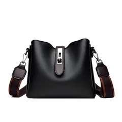 【人気商品】通勤 軽量 手持ち 肩掛け 斜め掛け おしゃれ カジュアル 人気 多層収納 大容量 ショルダーバッグ トートバッグ 2way 栃木レザーレトロ風バケツバッグ [Cociliye]