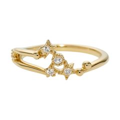 STAR JEWELRY K10 パール トパーズ ピンキーリング STAR JEWELRY K10 ピンキーリング CONSTELLATION - メルカリ