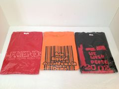 ジャニーズ カウントダウン 半袖Tシャツ J-FRIENDS 赤①・オレンジ①・黒① ３着セット フリーサイズ