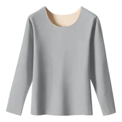 あったか インナー 肌着 長袖 レディース 起毛 フリーカット ストレッチ 冬インナー 伸びる 冷え対策 ストレッチ 暖かい 丸首 保温 防寒 大きいサイズ rr-070