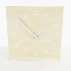 【中古】マルタンマルジェラ Martin Margiela 13 コレクションライン 置き時計 刺繍 コットン ウッド オブジェ レア 希少 マルタンマルジェラ Martin Margiela 13 コレクションライン 置き時計