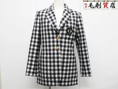 ルイヴィトン LOUIS VUITTON 23年 RW232W 012 FPVB01 サイズ38 チェック ジャケット ブラック ホワイト ゴールドボタン 美品 トップスのサムネイル