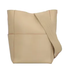 セリーヌ サングルバケット ショルダーバッグ レザー ベージュ レディース  CELINE  中古 セリーヌ