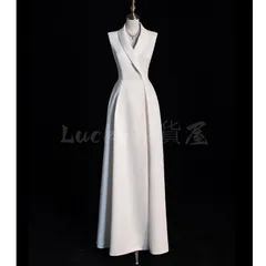 レディース 春夏 気質優雅 Aラインワンピース 白 黒 ボルドー シンプル 小礼服 小 !-利用不可文字-! デザイン ディナー 結婚式