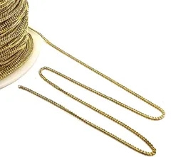 キヘイチェーン ゴールド【kg01】1m切り売り カット売り 金 喜平  鎖 くさり ブレスレット ネックレス ピアス イヤリング ハンドメイドアクセサリーパーツ