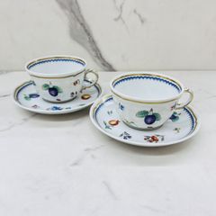 Richard Ginori カップ＆ソーサー 2客セット フルーツ柄 - メルカリ