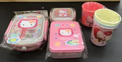 【未使用・現状品】ハローキティ　お弁当・キッチングッズ　5点　A-30