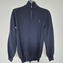 ポロ キッズ XL 95 ハーフジップアップ ニット セーター M-長袖-475