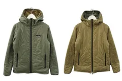 ワイルドシングス WILDTHINGS プリマロフト リバーシブルパーカ WT17101N S カーキ ベージュ キルティング 中綿 ジップアップ ブルゾン アウター