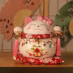 インテリア雑貨 インテリア インテリア小物 インテリア置物 招き猫 オープニングギフト 誕生日 開店祝い 和風 セラミック 貯金箱 福 縁起物