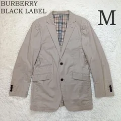 BURBERRY BLACK LABEL バーバリーブラックレーベル テーラードジャケット M メンズ 裏地ノバチェック 背抜き 2つボタン ベージュ