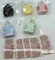 Maison de FLEUR ダブルリボンギャザートートバッグ ミニチュアチャーム 全5種セット カプセルトイ フルコンプ