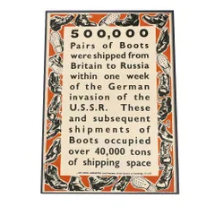 【B1サイズ（約73x103cm）】【bn-poster-616】古いレトロ ポスター フレーム付き リマスター レプリカ One Week of the German Invasion of the U.S.S.R.