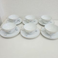 極美品】ノリタケ NOBLE ノーブル カップ＆ソーサー 6客セット - メルカリ