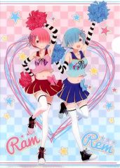 【中古】クリアファイル ラム＆レム(チアガールVer.) A4クリアファイルVol.2 「Re：ゼロから始める異世界生活 Memory Snow×セガ」 UFOキャッチャー特典