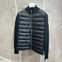 極美品】 MONCLER モンクレール ハイブリッドダウンニットジャケット黒