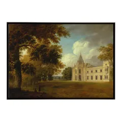 【A4サイズ（約21x30cm）】【bn-poster-6253】ポスター フレーム付き 名画 絵画 フレーム付き ケントのリー・プライオリ インテリア イギリス風景  横