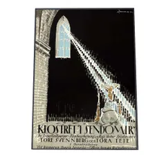 【A3サイズ（約30×42cm）】【bn-poster-633】古いレトロ ポスター フレーム付き リマスター レプリカ Secret of the Monastery (1922)