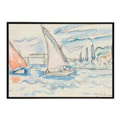 ブラジリエ「ロンペーニュの騎手」リトグラフ 版画 額装 現代アート