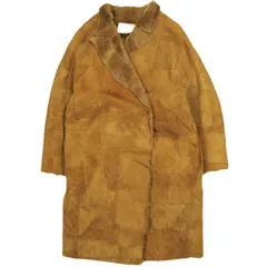 Another Edition アナザーエディション パッチワークリアルムートンコート MOUTON COAT 5625-199-1980 Free Brown ボア アウター g24367