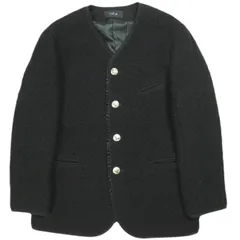YLEVE イレーヴ 日本製 TYLOLEAN TWEED JACKET コンチョボタン ツイードチロリアンジャケット 168-1220030 0 BLACK アウター g24491