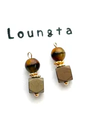 3579チェコビーズピアス 樹脂ピアス