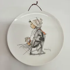 小磯良平 / 白川女 / 飾り皿 | 1968年 / ニュートーキョー / NEW TOKYO / NTB / 絵皿| 管理メルカリ箱