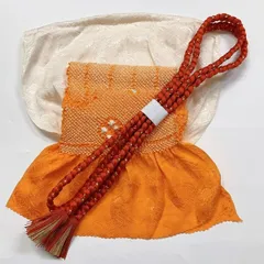 ［6417］帯締め 帯揚げ セット 草花文様 絞り ぼかし 正絹 着物 帯絞め