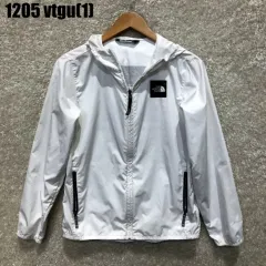 THE NORTH FACE ザノースフェイス 白 ウィンドブレーカー WHO ジップアップ L