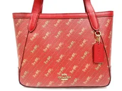 コーチ ■ C4060 トートバッグ ホースアンドキャリッジ レザー PVC レッド系 レディース COACH□ 7K