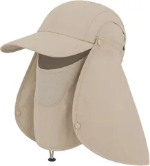 グリーンパキラ サンシェード 帽子 日除け 後付け UVカット キャップ レディース 日焼け防止 紫外線対策 ハット 自転車 保育士 ウォーキング ガーデニング ランニング アウトドア 畑仕事 首カバー 作業帽 (ベージュ,  Free Size)