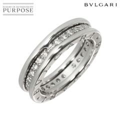 ブルガリ BVLGARI ビーゼロワン #48 リング ダイヤ K18 WG ホワイトゴールド 750 指輪 B-zero1 Ring 90299011