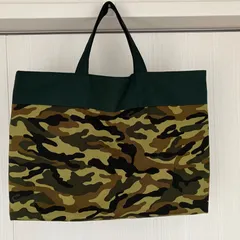 レッスンバッグ マチあり 迷彩