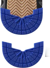 Ryubof ヒールプロテクター かかとすり減り防止 ソールガード ヒールガード スニーカー補修 靴底修理キット シューケアキット 滑り止め 防水 革靴 AJ1用 補強テープ 靴底補修 (ダークブルー,  25.5～26)