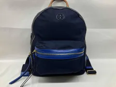 TORYBURCH トリーバーチ ナイロンリュック　ネイビー　ブルー　10008684 傷汚れあり