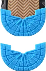 Ryubof ヒールプロテクター かかとすり減り防止 ソールガード ヒールガード スニーカー補修 靴底修理キット シューケアキット 滑り止め 防水 革靴 AJ1用 補強テープ 靴底補修 (ライトブルー,  25.5～26)