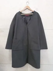 URBAN RESEARCH アーバンリサーチ ノーカラー コート 無地 グレー Fサイズ WH87-2ZM004