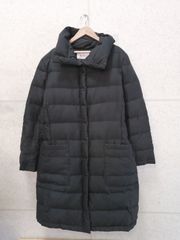 PECA ペカ レディース ダウンコート 9 ブラック 美シルエット Aライン 
