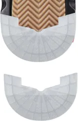 Ryubof ヒールプロテクター かかとすり減り防止 ソールガード ヒールガード スニーカー補修 靴底修理キット シューケアキット 滑り止め 防水 革靴 AJ1用 補強テープ 靴底補修 (クリア,  25.5～26)