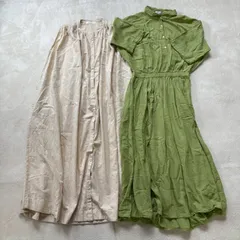 chocol raffine robe  リネン混ワンピース2点セット