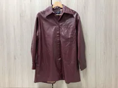 LEVI'S リーバイス サイズ表記S ワインレッド系 長袖 合皮 シャツ 